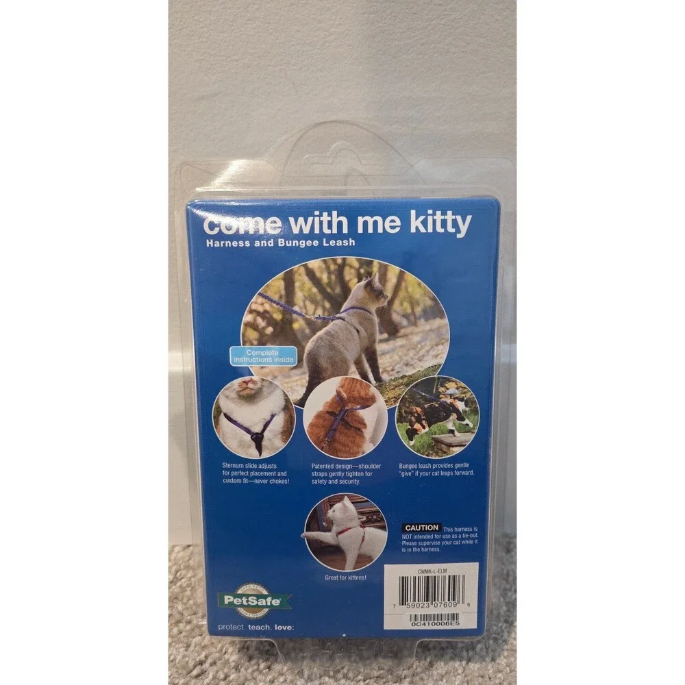 PetSafe Come with Me Kitty Harness and Bungee Leash Adjustable, Lightweight Harn